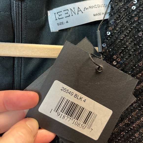 Mac Duggal 26549 Sequined High Low Front Twist Midi Dress - Picture 9 of 10